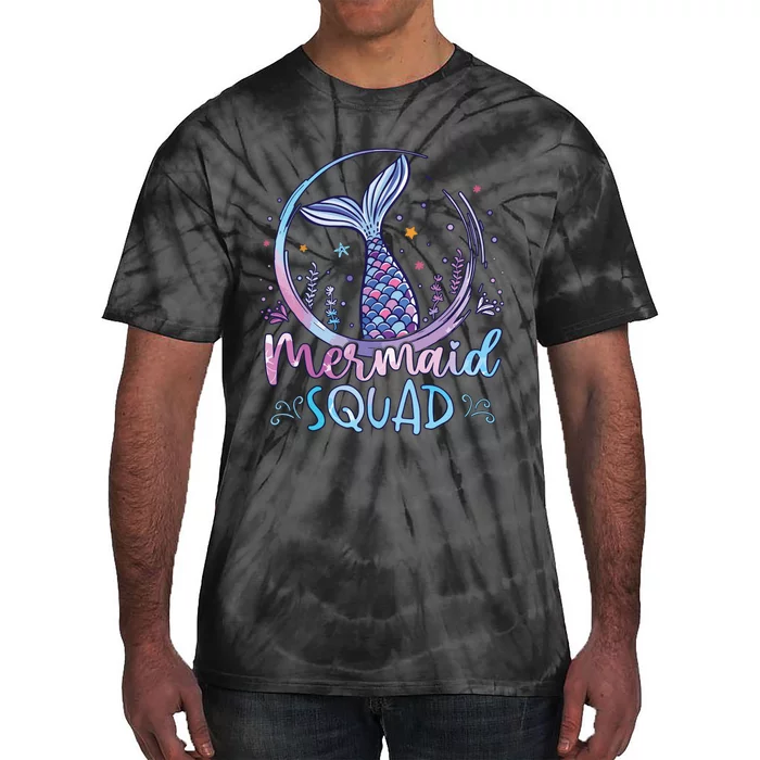 Party Girl Women Mermaid Tie-Dye T-Shirt