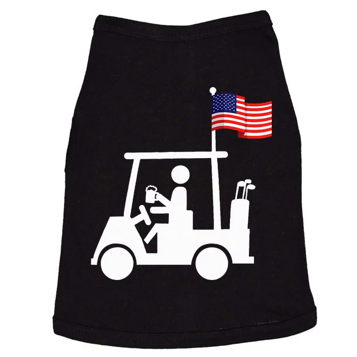 Patriotic Golf Wear Usa Strong Golf Cart Doggie Tank