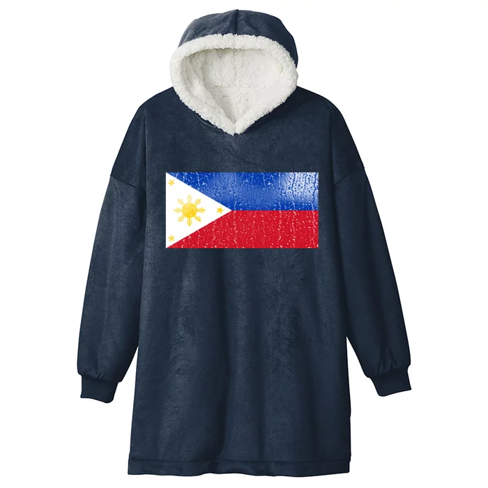 Philippines Glass Water Flag Hooded Wearable Blanket