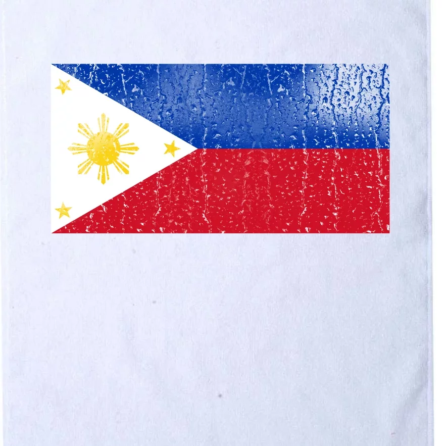 Philippines Glass Water Flag Platinum Collection Golf Towel