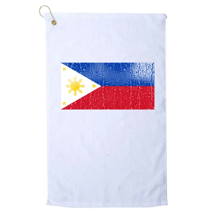 Philippines Glass Water Flag Platinum Collection Golf Towel