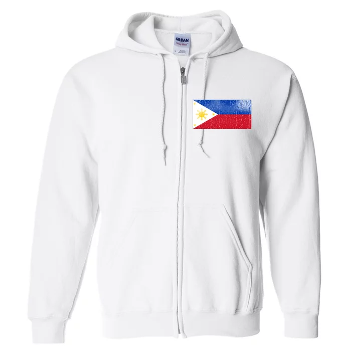 Philippines Glass Water Flag Full Zip Hoodie