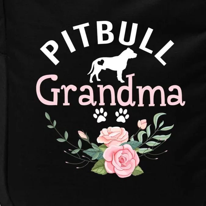 Pitbull Grandma Womens Mom Pitbull Dog Lover Christmas Impact Tech Backpack