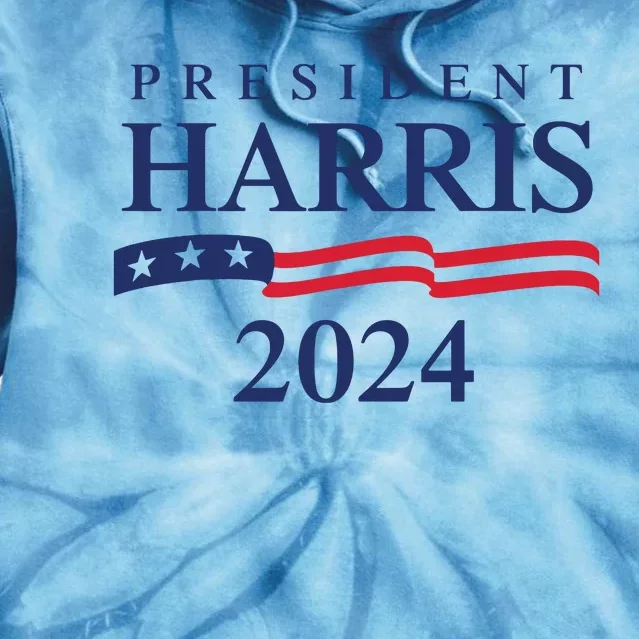 President Harris 2024 Tie Dye Hoodie