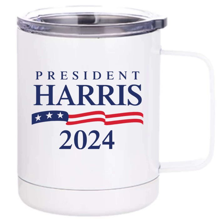 President Harris 2024 Front & Back 12oz Stainless Steel Tumbler Cup