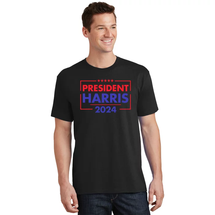 President Harris 2024 Slogan Graphic T-Shirt