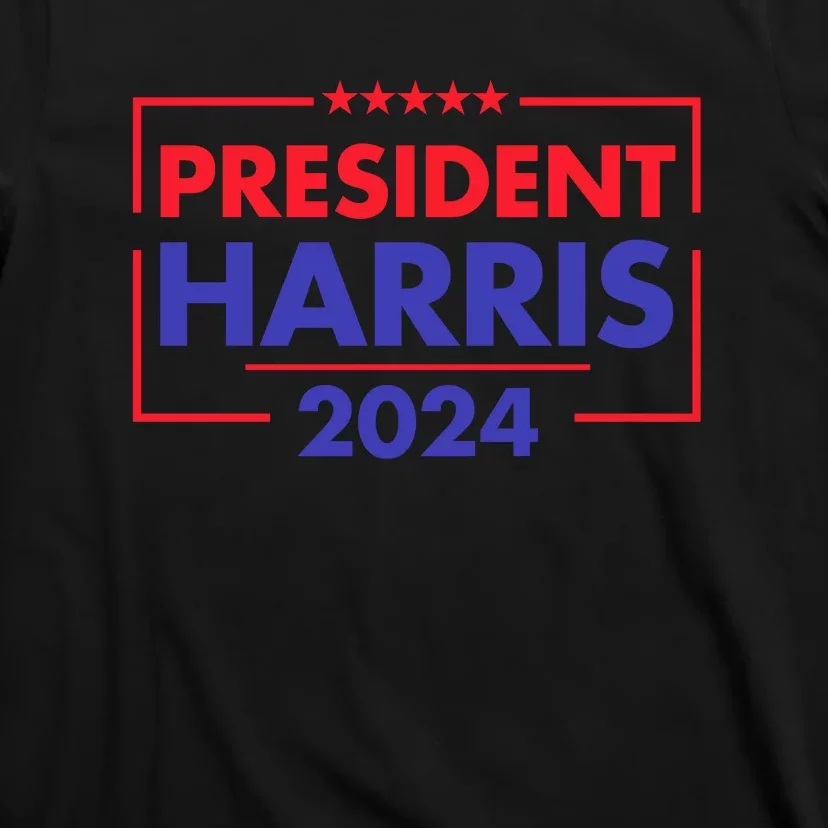 President Harris 2024 Slogan Graphic T-Shirt