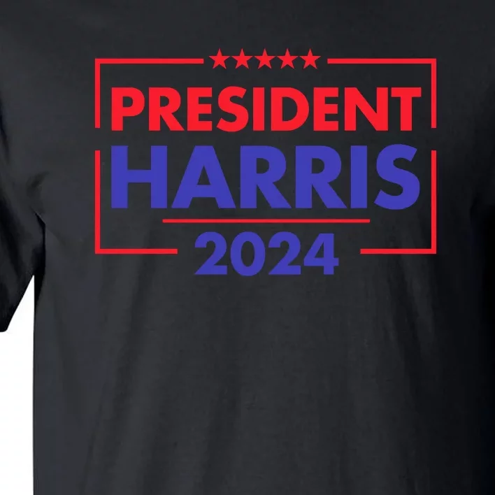 President Harris 2024 Slogan Graphic Tall T-Shirt