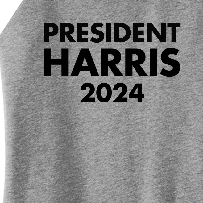 President Harris 2024 Women’s Perfect Tri Rocker Tank