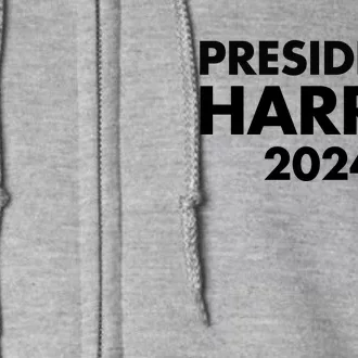 President Harris 2024 Full Zip Hoodie