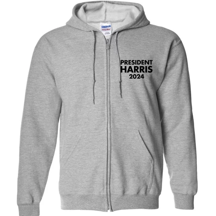 President Harris 2024 Full Zip Hoodie