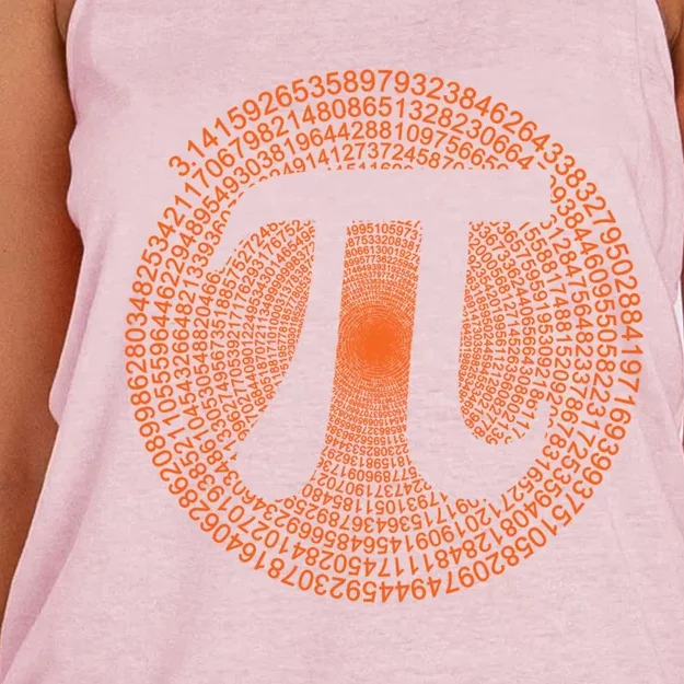 Pi Hoodie 314 Pi Number Symbol Math Science Gift For Lovers Women's Knotted Racerback Tank