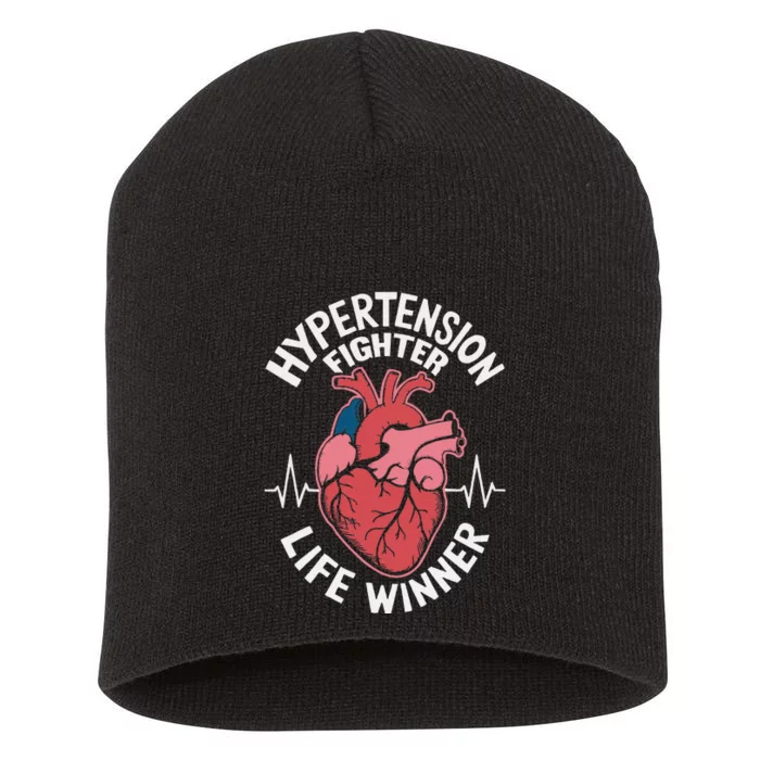 Pulmonary Hypertension Awareness High Blood Pressure Short Acrylic Beanie