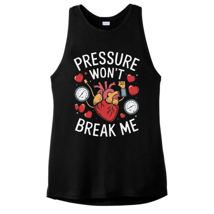 Pulmonary Hypertension Awareness High Blood Pressure Ladies Tri-Blend Wicking Tank