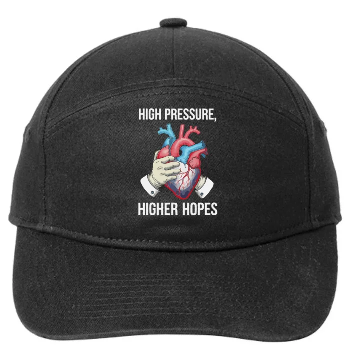 Pulmonary Hypertension Awareness High Blood Pressure 7-Panel Snapback Hat