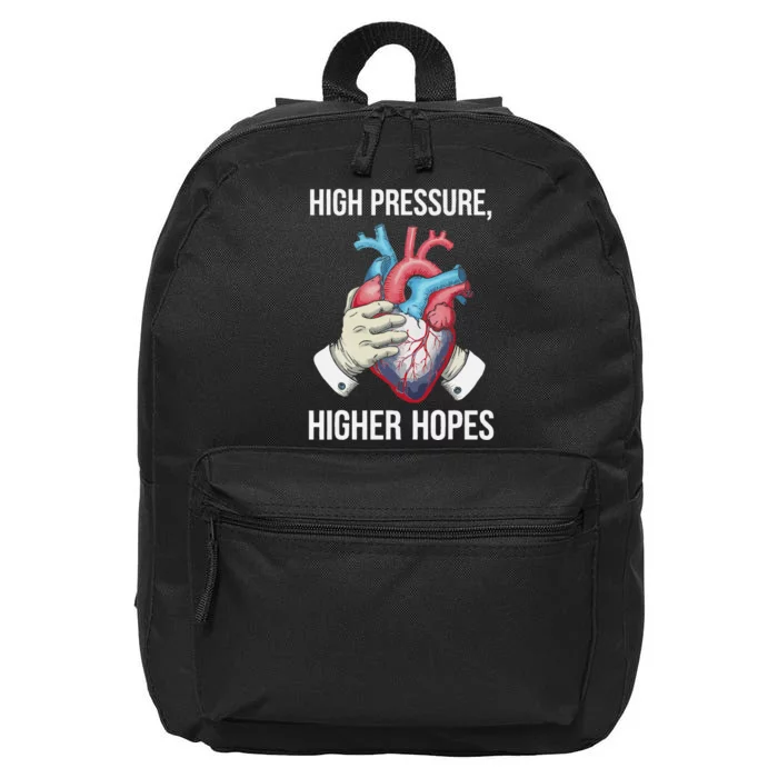 Pulmonary Hypertension Awareness High Blood Pressure 16 in Basic Backpack