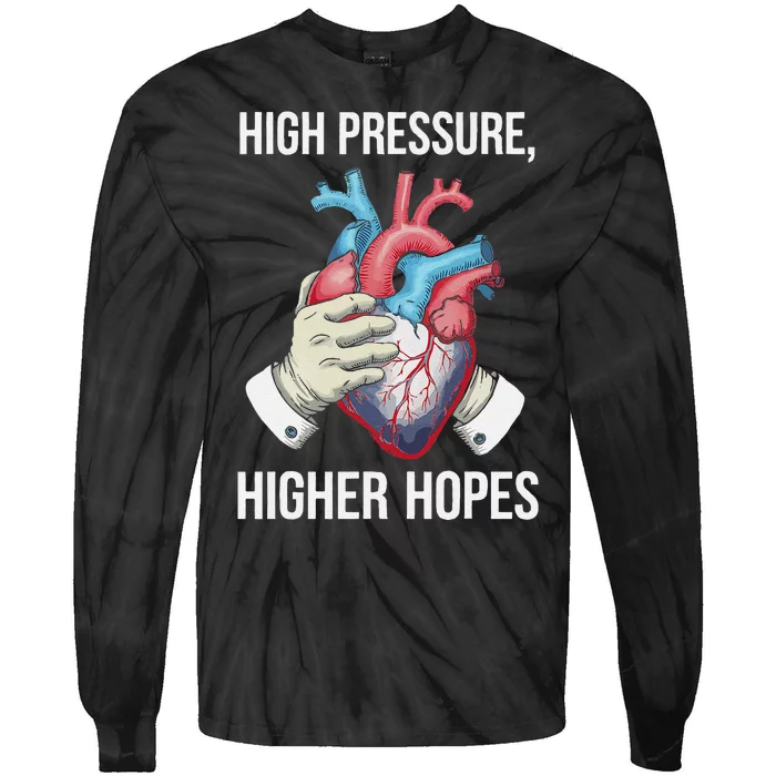 Pulmonary Hypertension Awareness High Blood Pressure Tie-Dye Long Sleeve Shirt