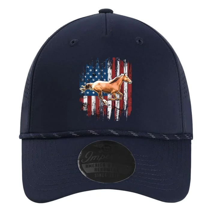 Patriotic Horse American Flag Horseback Riding Farm Gift Performance The Dyno Cap