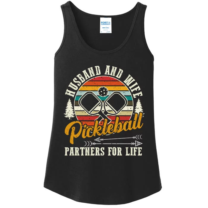 Pickleball Husband And Wife Ladies Essential Tank