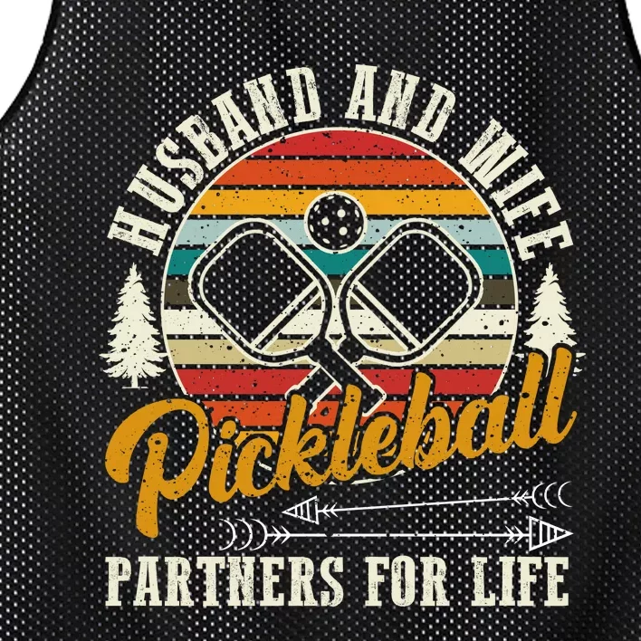 Pickleball Husband And Wife Mesh Reversible Basketball Jersey Tank