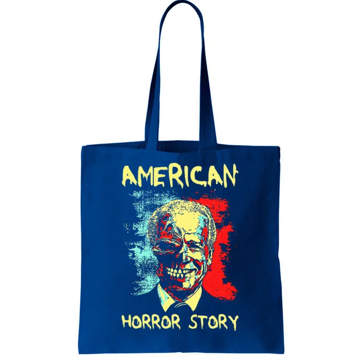 President Horror American Zombie Story Halloween Biden 2024 Tote Bag