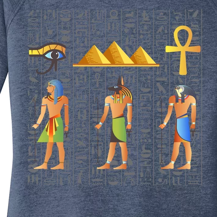 Pharaoh Egyptian Women's Perfect Tri Tunic Long Sleeve Shirt