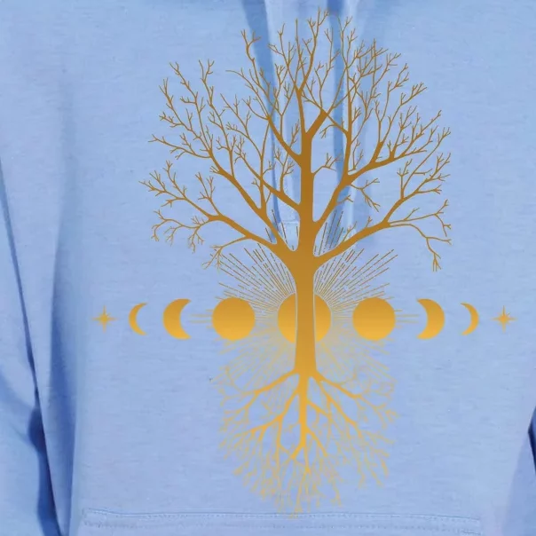 Phases Of The Moon Roots Unisex Surf Hoodie