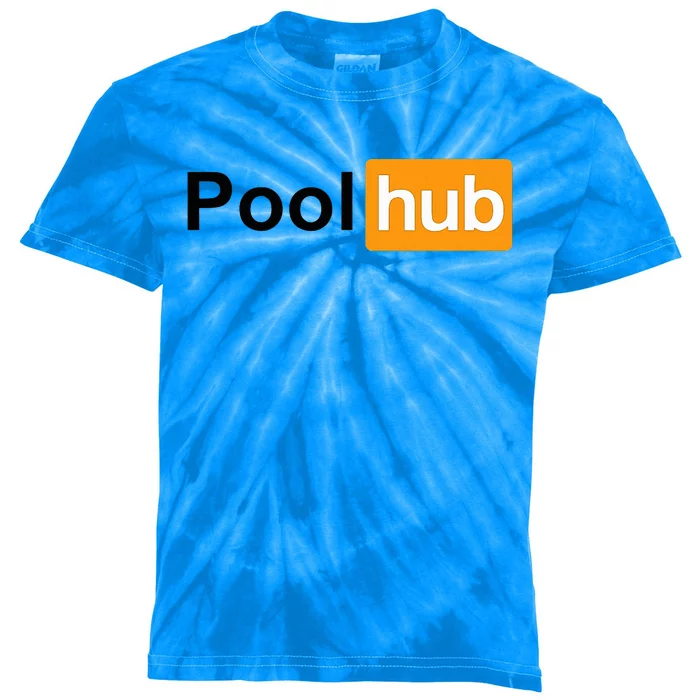 Pool Hub Billiards Pool Player Kids Tie-Dye T-Shirt