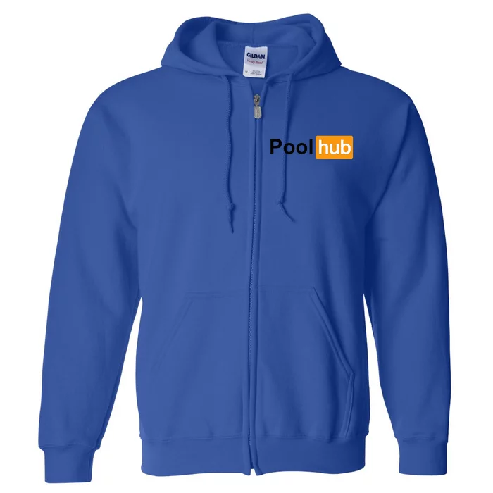 Pool Hub Billiards Pool Player Full Zip Hoodie