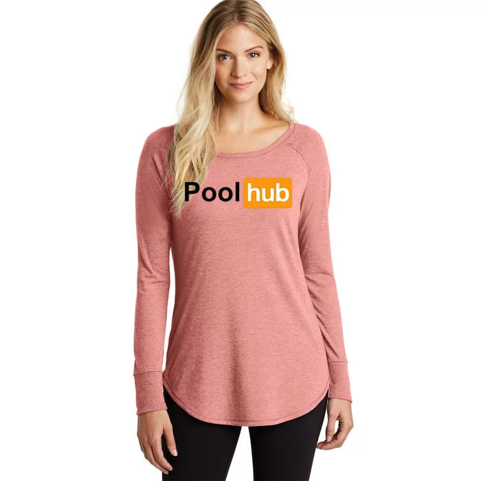 Pool Hub Billiards Pool Player Women's Perfect Tri Tunic Long Sleeve Shirt