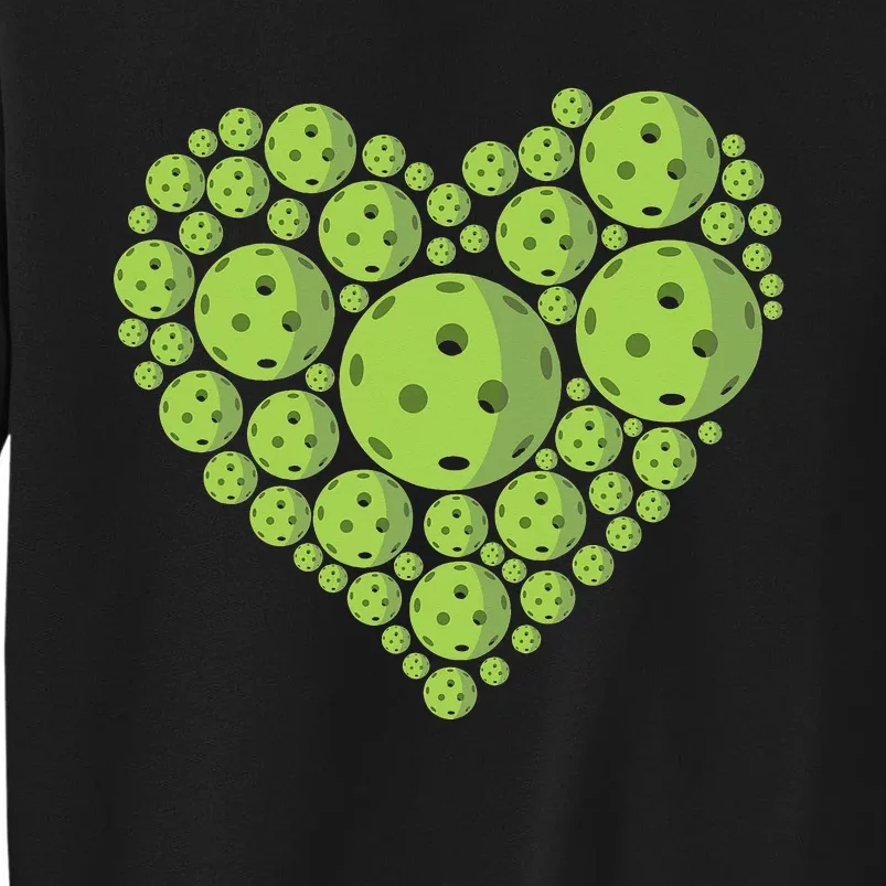 Pickleball Heartbeat Ball Sports Court Tournament Lover Sweatshirt