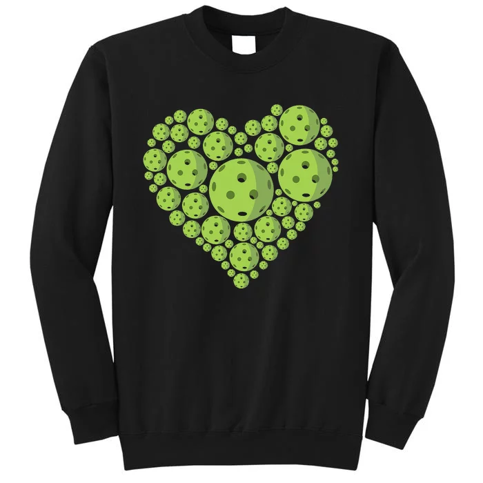 Pickleball Heartbeat Ball Sports Court Tournament Lover Sweatshirt