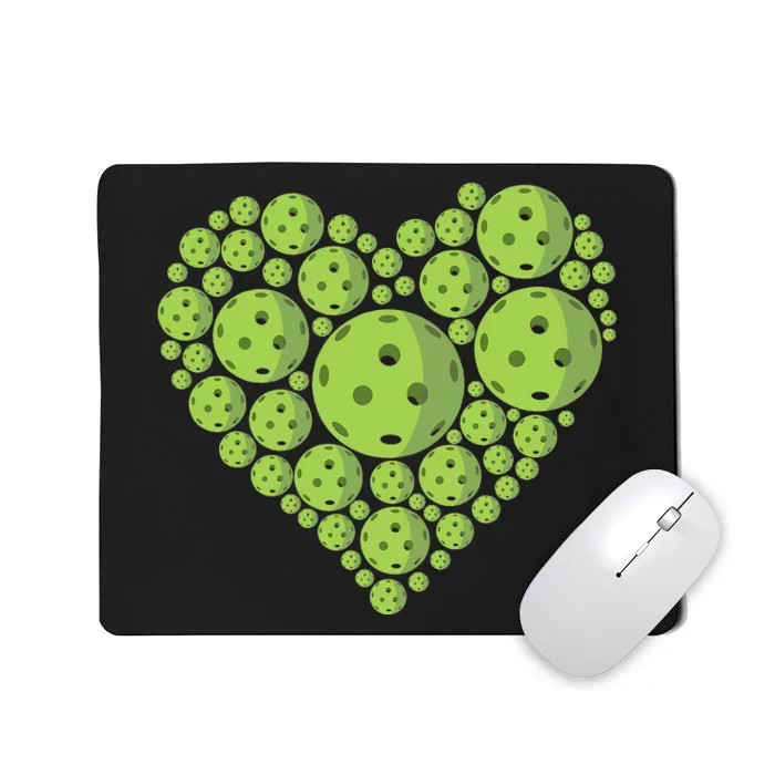 Pickleball Heartbeat Ball Sports Court Tournament Lover Mousepad