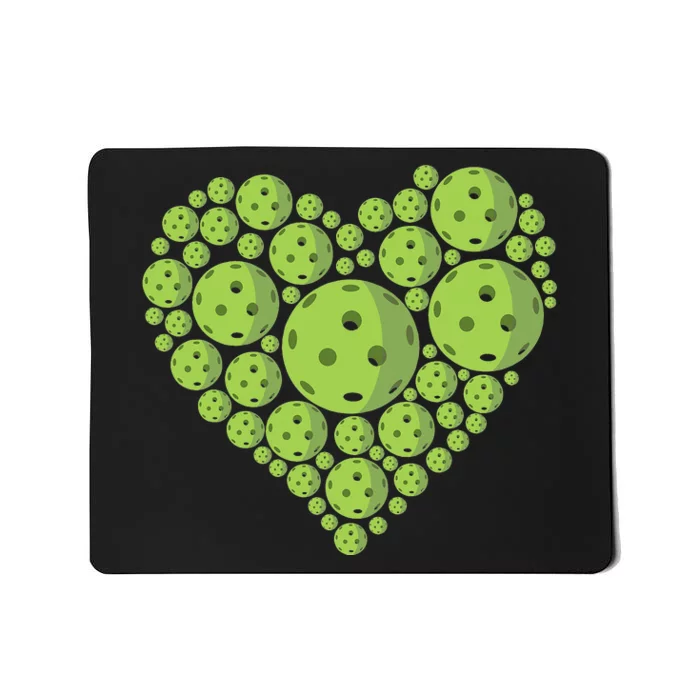 Pickleball Heartbeat Ball Sports Court Tournament Lover Mousepad