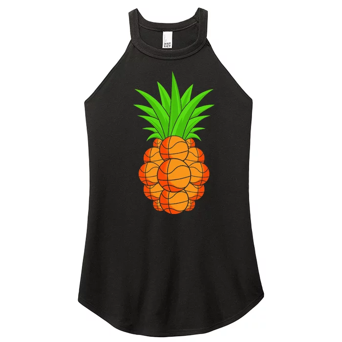 Pineapple Hawaiian Basketball Player Sport Team Gift Women’s Perfect Tri Rocker Tank