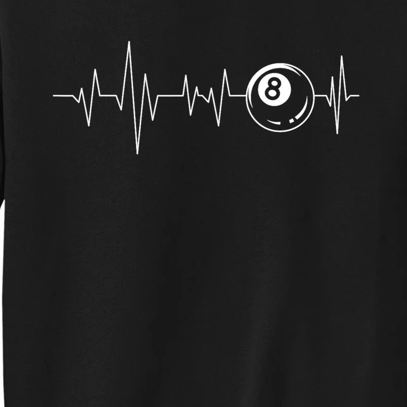 Pool Heartbeat Billiard Player Lover Sports Game Sweatshirt