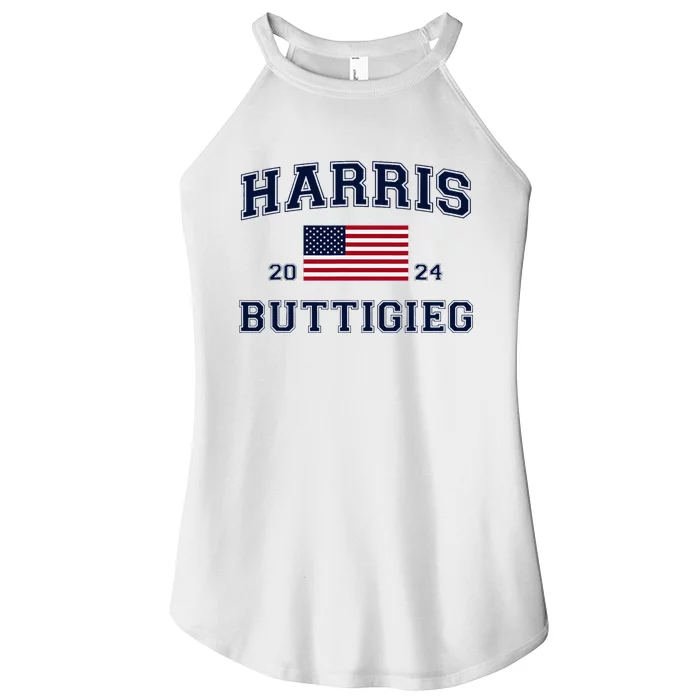 President Harris Buttigieg 2024 Kamala Harris Pete Buttigieg Women’s Perfect Tri Rocker Tank