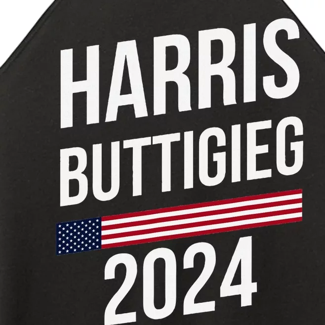 President Harris Buttigieg 2024 Kamala Harris Pete Buttigieg Women’s Perfect Tri Rocker Tank