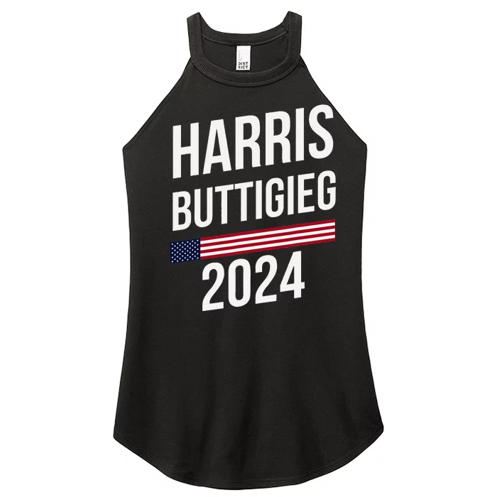 President Harris Buttigieg 2024 Kamala Harris Pete Buttigieg Women’s Perfect Tri Rocker Tank