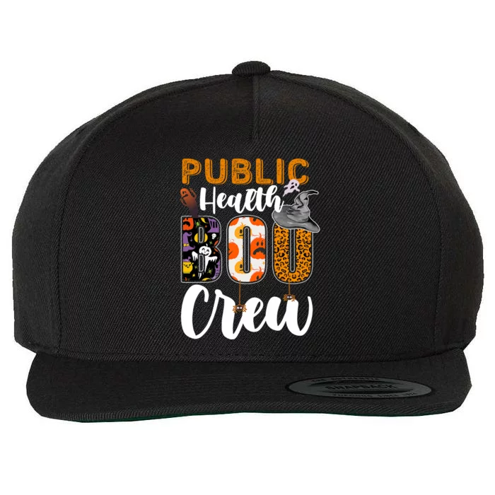 Public Health Boo Crew Halloween Matching Nurse Wool Snapback Cap