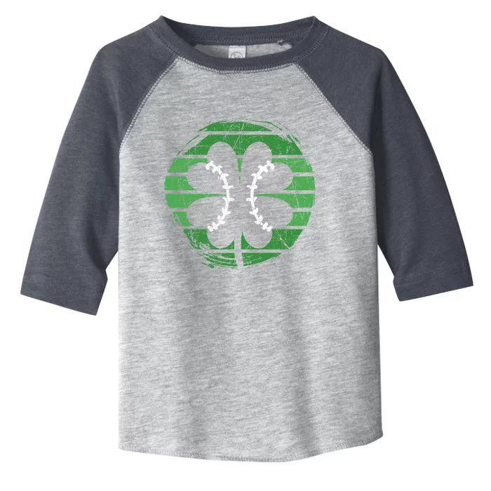 Pitcher Hitter Catcher St Patricks Day Shamrock Baseball Funny Gift Toddler Fine Jersey T-Shirt