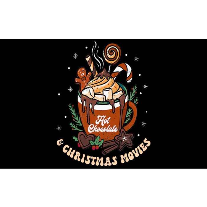 Peppermint Hot Chocolate Coffee Christmas Movie Retro Bumper Sticker