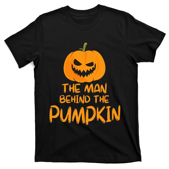 Pumpkinthemed Halloween Couple Costume T-Shirt