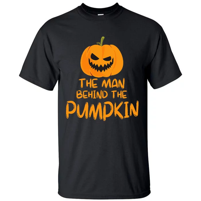 Pumpkinthemed Halloween Couple Costume Tall T-Shirt