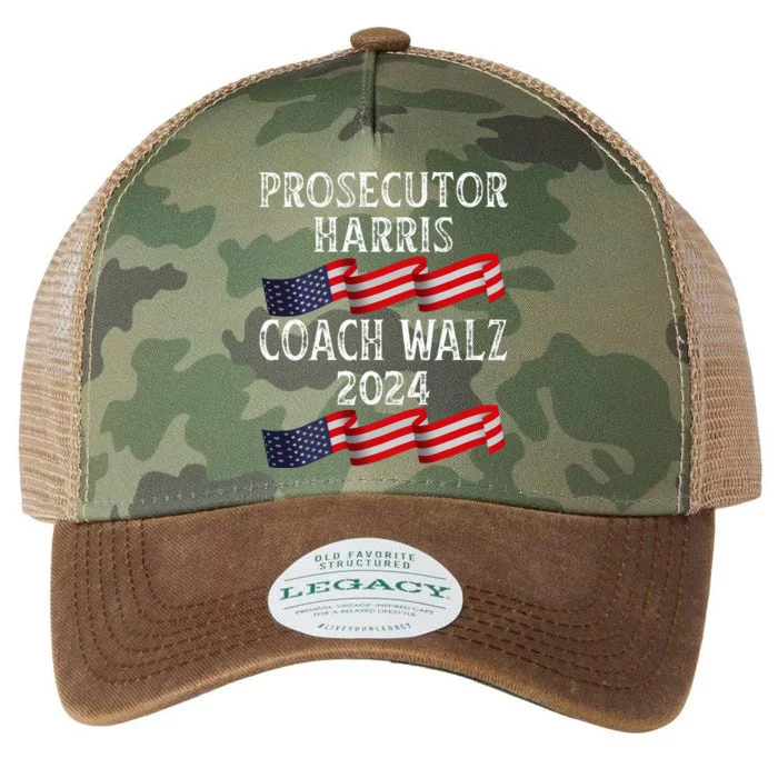 Prosecutor Harris Coach Walz 2024 Legacy Tie Dye Trucker Hat