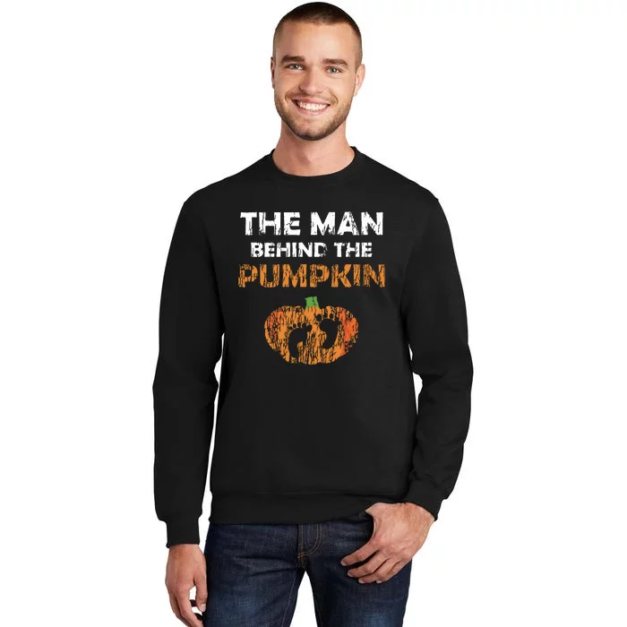 Pregnant Halloween Costume For Dad Expecting Lil Pumpkin Sweatshirt