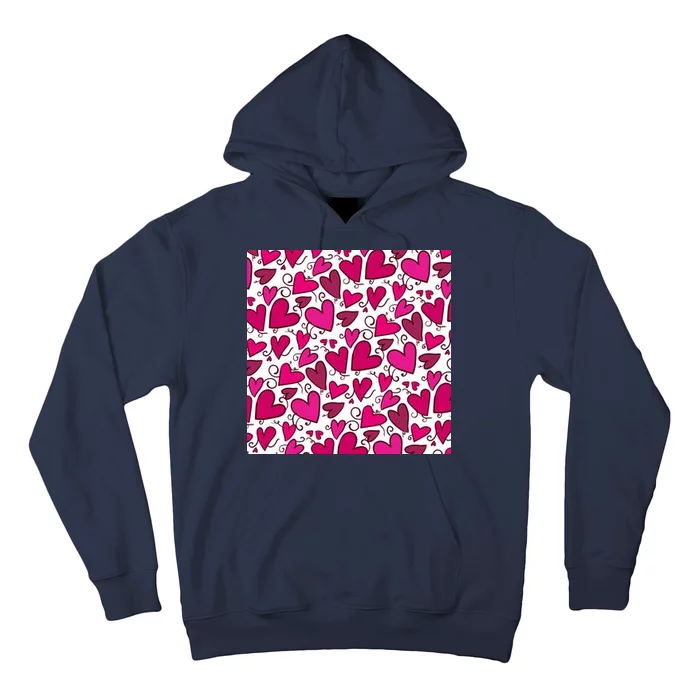 Pink Hearts Cute Valentine's Day Gift Hoodie