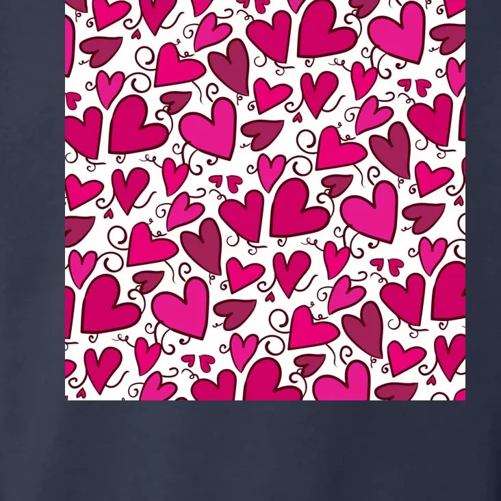 Pink Hearts Cute Valentine's Day Gift Toddler Hoodie