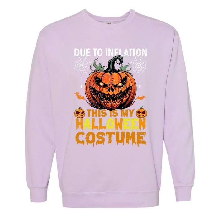 Pumpkin Halloween Costume Funny Halloween 2024 Garment-Dyed Sweatshirt