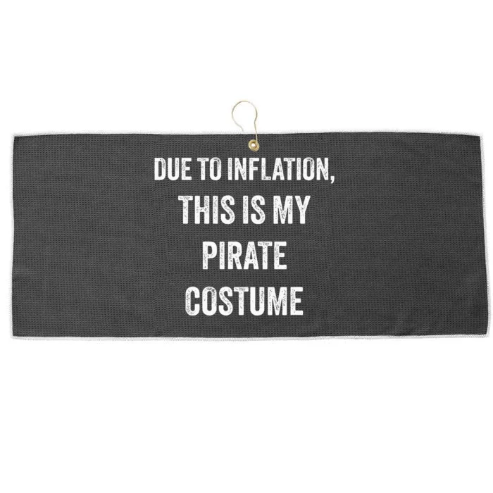 Pirate Halloween Costume Large Microfiber Waffle Golf Towel